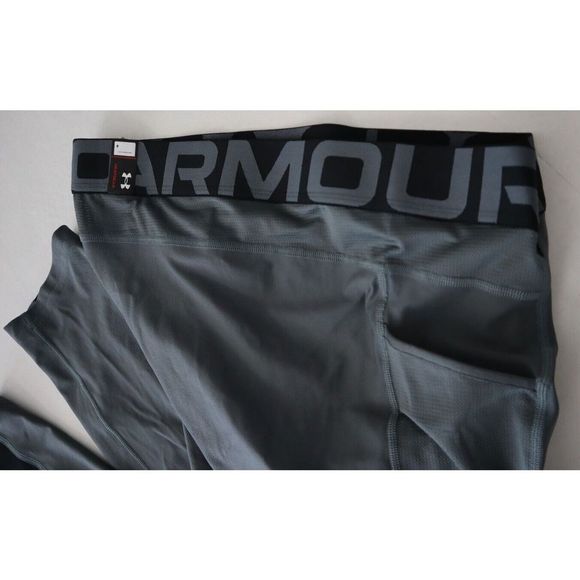 Under Armour 1370663 012 Men's Sz L Gray Heatgear Vent Baselayer Leggings $60 - Picture 6 of 10